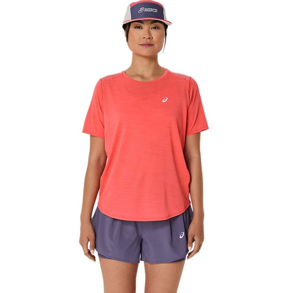 ASICS ROAD SS TOP for Women | Lightweight Quick-Dry Running T-Shirt with ACTIBREEZE™ Ventilation & Breathable Mesh Panels - Best Price online Prokicksports.com