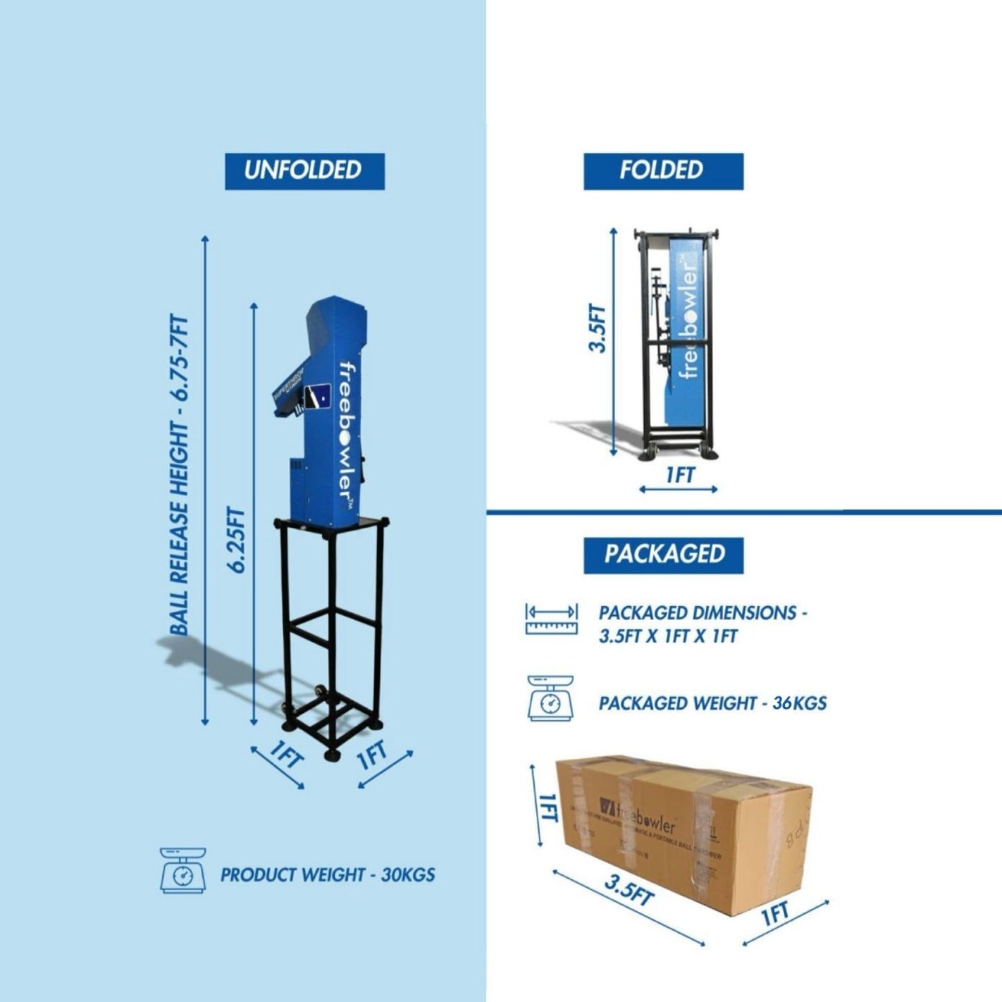 Freebowler Superthrower Automated Pro (FS2 PRO) is an arm‑simulated, fully automatic and portable cricket ball thrower designed to mimic a real bowler’s action for batting practice cricket bowling machine - Best Price online Prokicksports.com