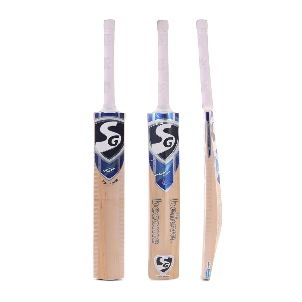 SG HP Spark Cricket Bat | Premium Kashmir Willow | Power Balance Design | Thick Edges | Lightweight (1050-1150g) | Club & League Players - Best Price online Prokicksports.com