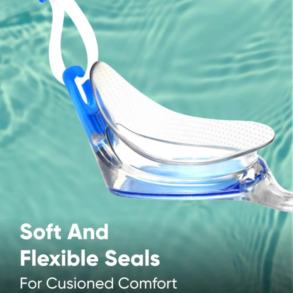 Speedo Futura Classic Swimming Goggles – Adult/Junior | Anti-Fog UV Protection Lenses with Soft Seal, Flexible One-Piece Frame & Adjustable Strap for Comfortable Swim Training - Best Price online Prokicksports.com