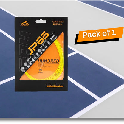 HUNDRED JP 65 Magnite Badminton String 0.65mm – Ultra-Thin High Repulsion Control String for Speed, Spin, and Aggressive Power Players - Best Price online Prokicksports.com
