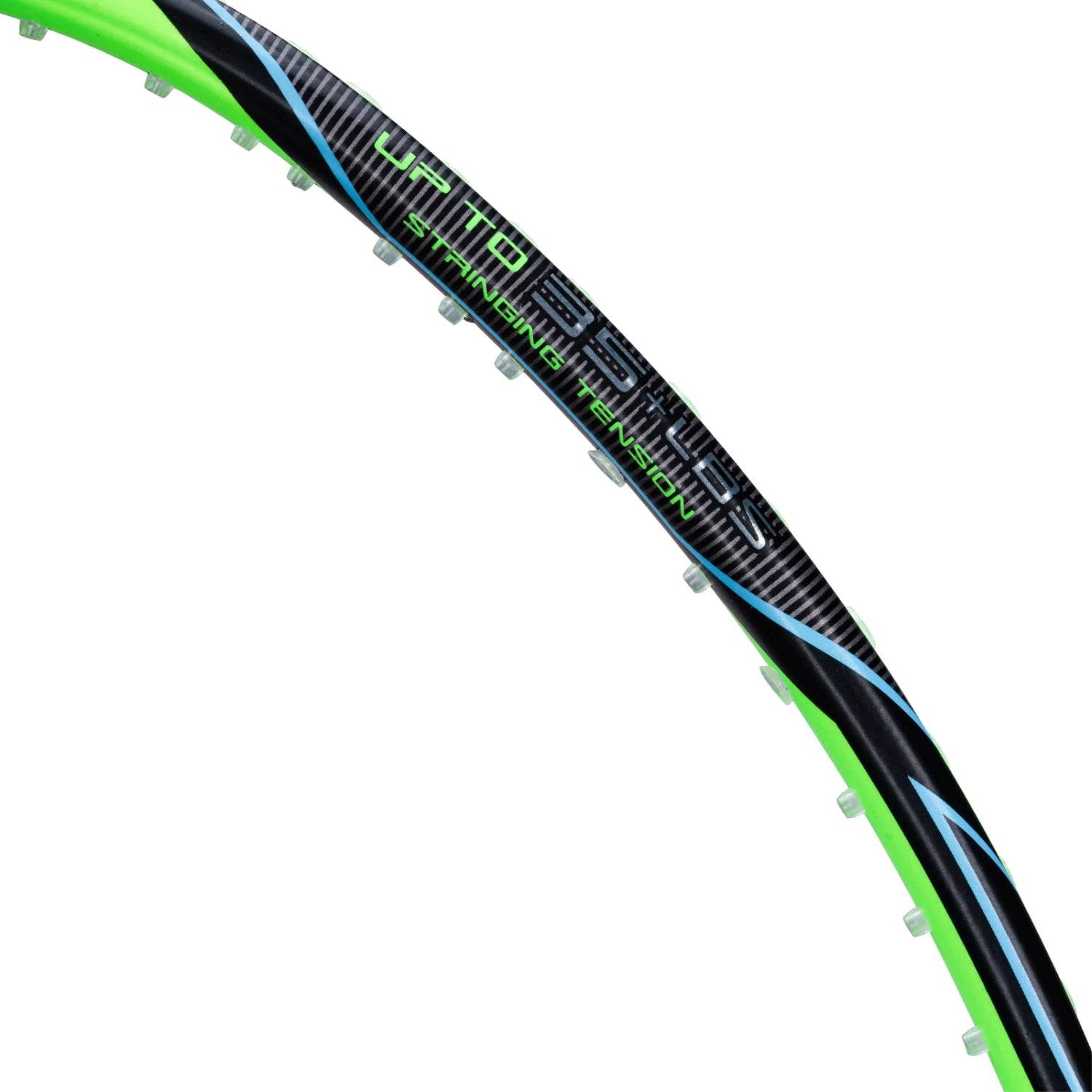 Li-Ning G-Force 8200 Extra Strong Strung Badminton Racquet (3U G6) | Head-Heavy Carbon Graphite Frame with Dynamic Optimum Frame & 35 lbs Tension (Black/Lime Green) - Best Price online Prokicksports.com