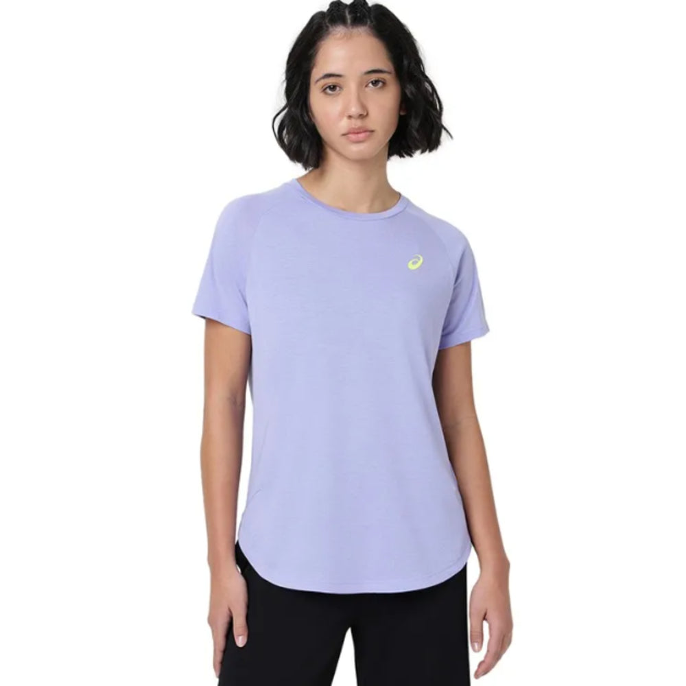 ASICS Wrap Hem SS Top for Women | Round Neck Sports T-Shirt - Best Price online Prokicksports.com