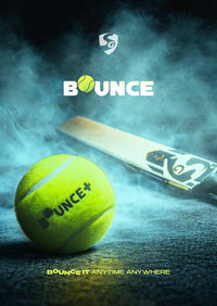 SG Bounce Plus Lightweight Tennis Cricket Ball | Premium Wool Felt | Natural Rubber Core | Consistent Bounce - Best Price online Prokicksports.com