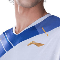 Li-Ning ATSUA45 Men’s V-Neck Badminton T-Shirt – Quick-Dry, Lightweight Polyester, Breathable Sportswear - Best Price online Prokicksports.com