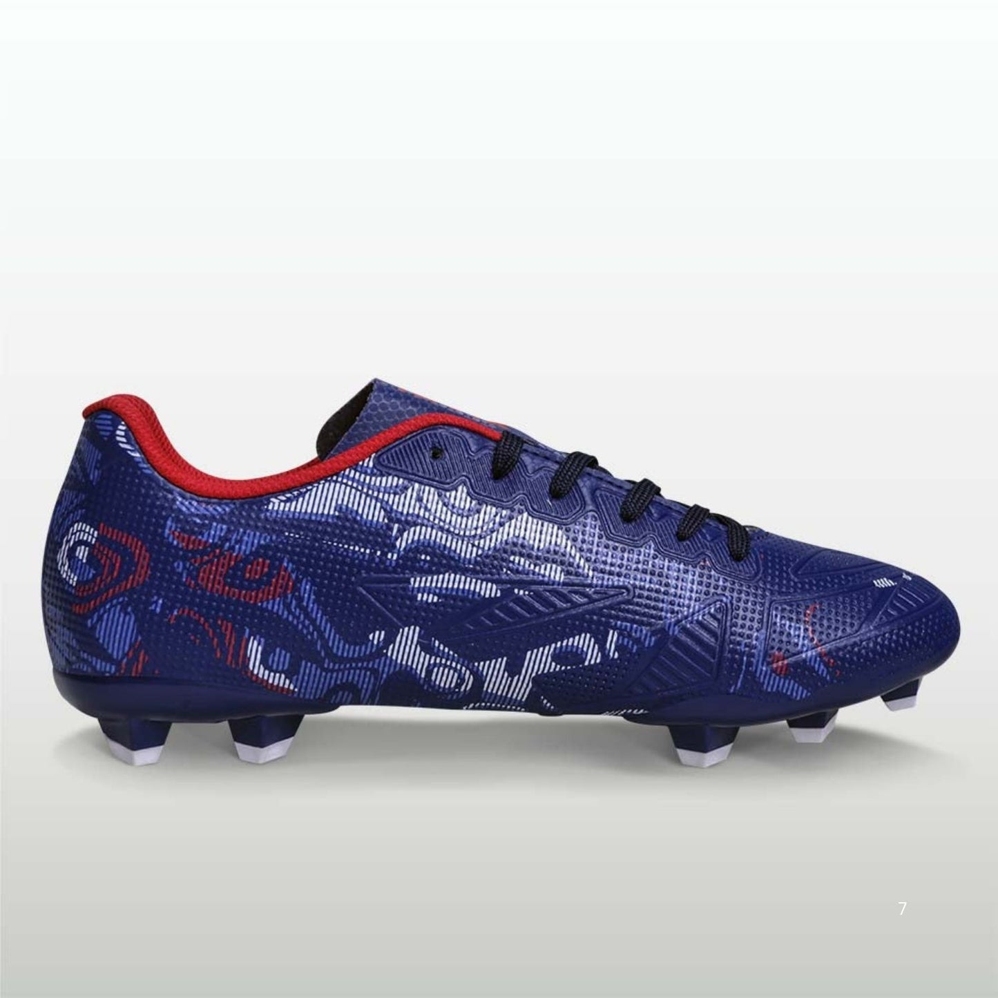 Nivia Safari Football Shoes – PU Synthetic Water-Resistant Upper, 3D Textured Design, TPU Stud Sole, EVA Sockliner | Superior Grip, Speed & Comfort for Hard Ground & Grass - Best Price online Prokicksports.com