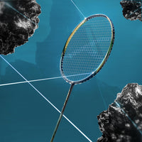 Hundred Hyfonic Lazer Strung Badminton Racquet | Carbon Fibre Frame with Dual Aerodynamic Technology | Precision Control Series - Best Price online Prokicksports.com