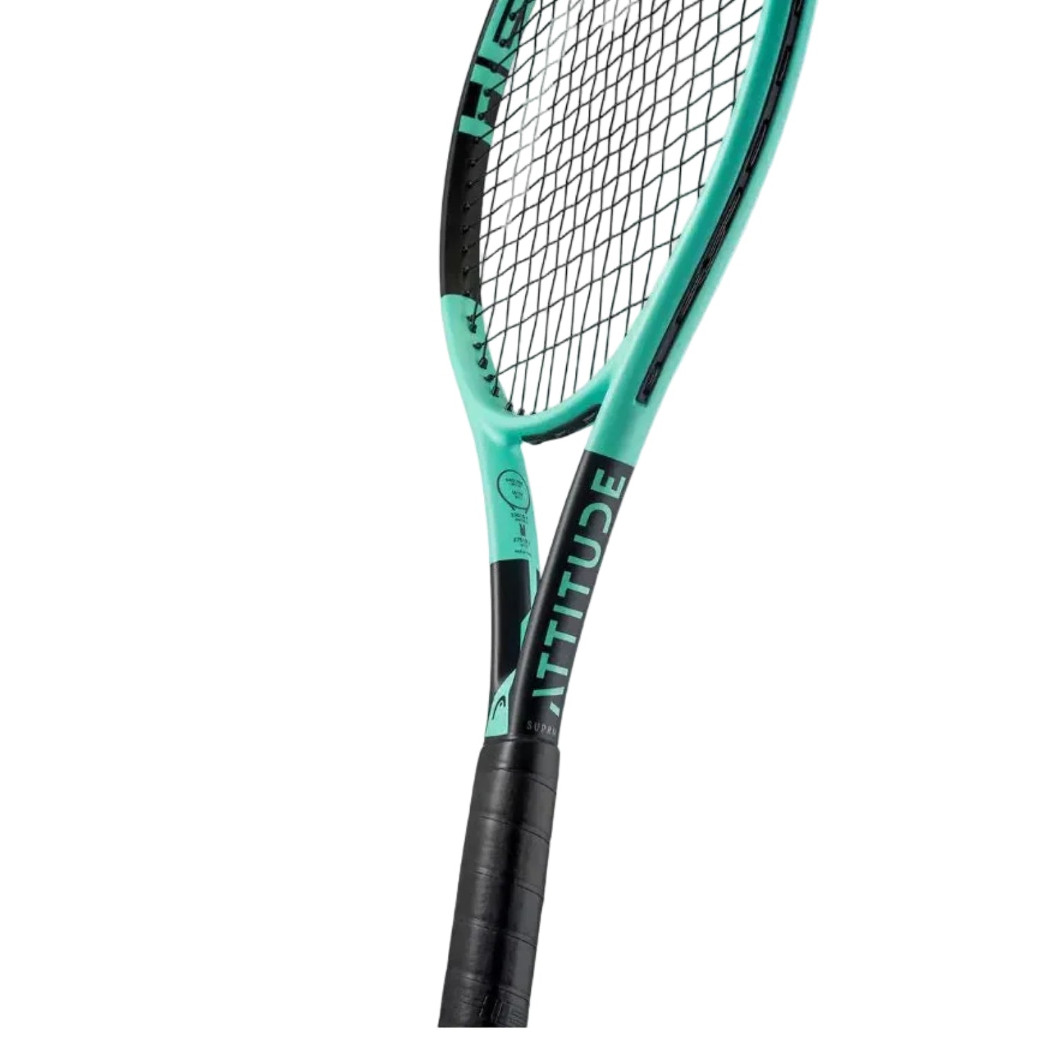 Head Max Attitude Supreme Strung Tennis Racquet – 275g (G3 4 3/8) | Graphite Composite Frame with Power Frame Technology for Control & Easy Play, Mint Green/Black - Best Price online Prokicksports.com