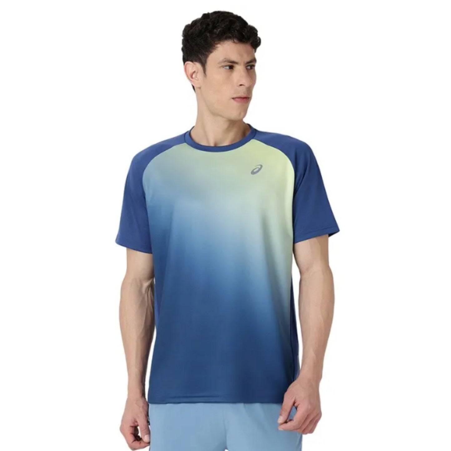 ASICS Ombre Graphic SS Top for Men | Round Neck Sports T-Shirt - Best Price online Prokicksports.com