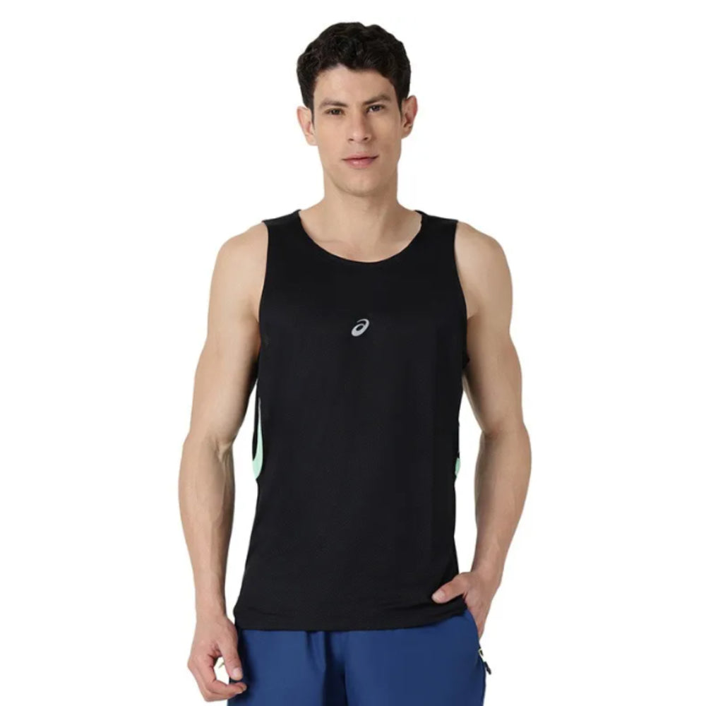 ASICS Panel Detail Sleeveless Top for Men | Sports Sleeveless T-Shirt - Best Price online Prokicksports.com