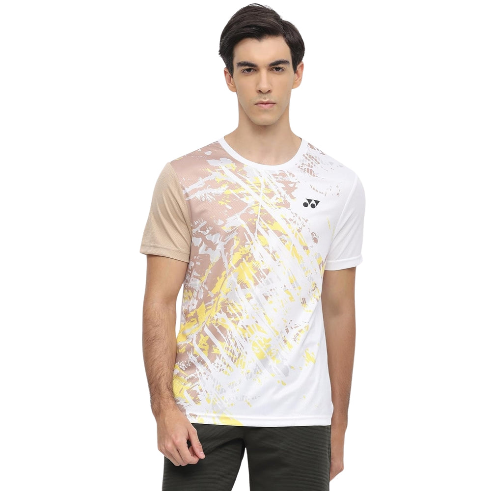 Yonex 2965 Men’s Round Neck T‑Shirt – TruDry Quick‑Dry Polyester Essentia 3 Badminton/Tennis Tee - Best Price online Prokicksports.com