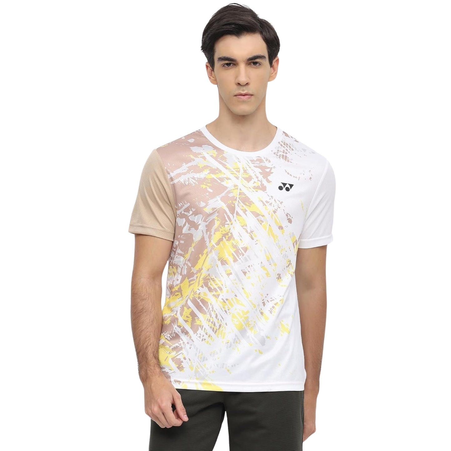 Yonex 2965 Men’s Round Neck T‑Shirt – TruDry Quick‑Dry Polyester Essentia 3 Badminton/Tennis Tee - Best Price online Prokicksports.com
