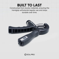 Solpro SHG-046 Velgrip Adjustable Hand Grip Strengthener – 5-60kg Resistance, Mechanical Counter, Forearm & Finger Exerciser for Men & Women, Home & Gym Use - Best Price online Prokicksports.com