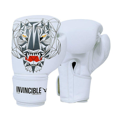 Invincible Limited Edition Combat Gloves – Tiger Print | Premium Synthetic Leather | MMA, Boxing, Kickboxing | Hook & Loop Closure – Men & Women - Best Price online Prokicksports.com
