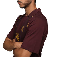 PUMA x RCB Striper Polo II Polo T-Shirt for Men | Classic Collar with Button Placket, Knitted Fabric & Official RCB Branding - Best Price online Prokicksports.com
