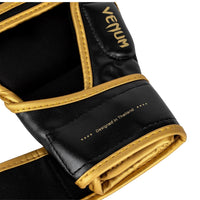 Venum Challenger 2.0 MMA Gloves | Open Palm Training Gloves with High Density Padding & Secure Wrist Strap | Black/Gold - Best Price online Prokicksports.com
