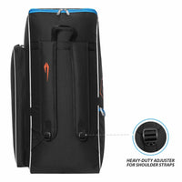 DSC Hexa Cricket Kit Bag – Black/Blue, Premium Large Capacity Cricket Gear Bag with Durable Fabric & Multi-Compartment Storage - Best Price online Prokicksports.com