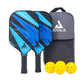 JOOLA Ben Johns 7-Piece Pickleball Paddle Set – 2 Paddles, 4 Balls & Carry Bag | Beginner Friendly Set for All Ages | Blue - Best Price online Prokicksports.com