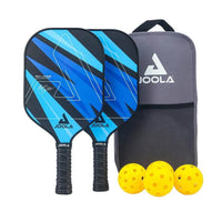 JOOLA Ben Johns 7-Piece Pickleball Paddle Set – 2 Paddles, 4 Balls & Carry Bag | Beginner Friendly Set for All Ages | Blue - Best Price online Prokicksports.com