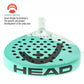 Head Gravity Team 2024 Padel Racquet 360g | Lightweight Round Shape Control Racket with Auxetic Technology - Best Price online Prokicksports.com