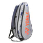 Yonex ACE1-Q014-2329-T01-S Badminton Racquet Bag Gray/Cherry Tomato | Lightweight & Durable Sports Bag | Spacious Backpack for Racquets, Shoes & Accessories - Best Price online Prokicksports.com