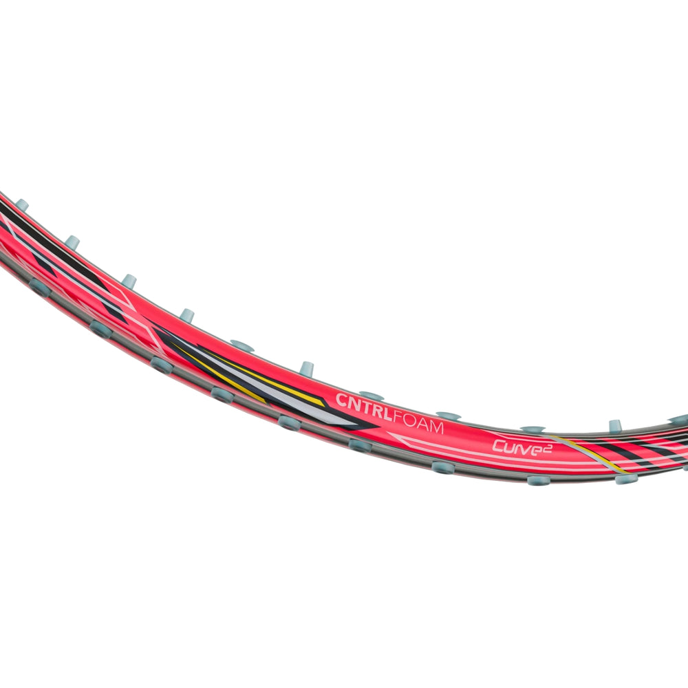 HUNDRED Flareon 700 Unstrung Badminton Racquet, Black/Orange/Pink (3U & 4U) | Hyperweave Carbon Fibre Frame with CNTRL Foam | Speed & All-Round Control - Best Price online Prokicksports.com