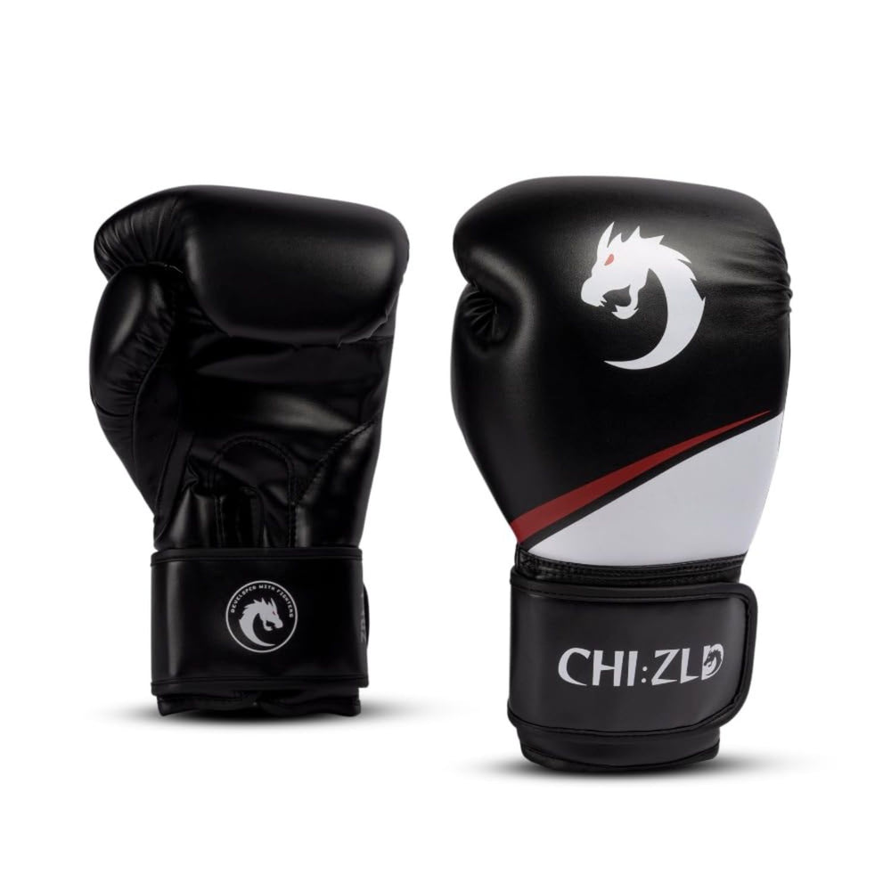 Chizld Impact Premium Boxing Gloves | Semi-Leather Construction | MMA, Heavy Bag, Training | Hook & Loop Closure - Best Price online Prokicksports.com