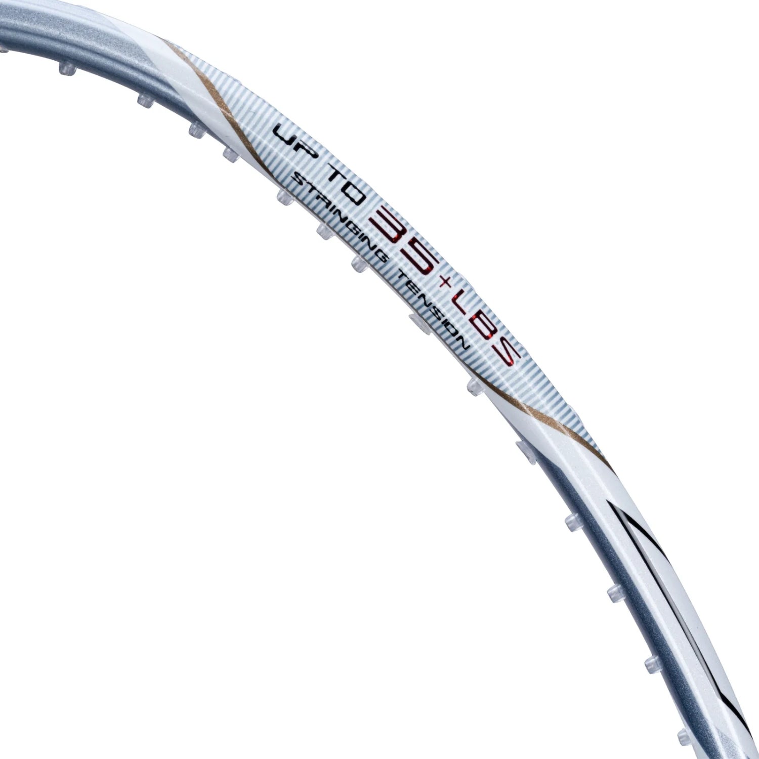 Li-Ning G-Force 8900 Extra Strong Strung Badminton Racquet (3U G6) | Head-Heavy Carbon Graphite Frame with 35 lbs Tension for Power Play (White/Silver) - Best Price online Prokicksports.com
