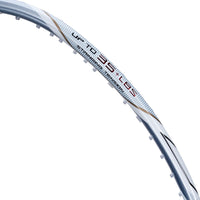Li-Ning G-Force 8900 Extra Strong Strung Badminton Racquet (3U G6) | Head-Heavy Carbon Graphite Frame with 35 lbs Tension for Power Play (White/Silver) - Best Price online Prokicksports.com