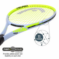 HEAD Tour Pro Strung Tennis Racquet 4 1/4 Grip Size | Lightweight Alloy Frame | Power & Control | Ideal for Beginners & Intermediate Players - Best Price online Prokicksports.com
