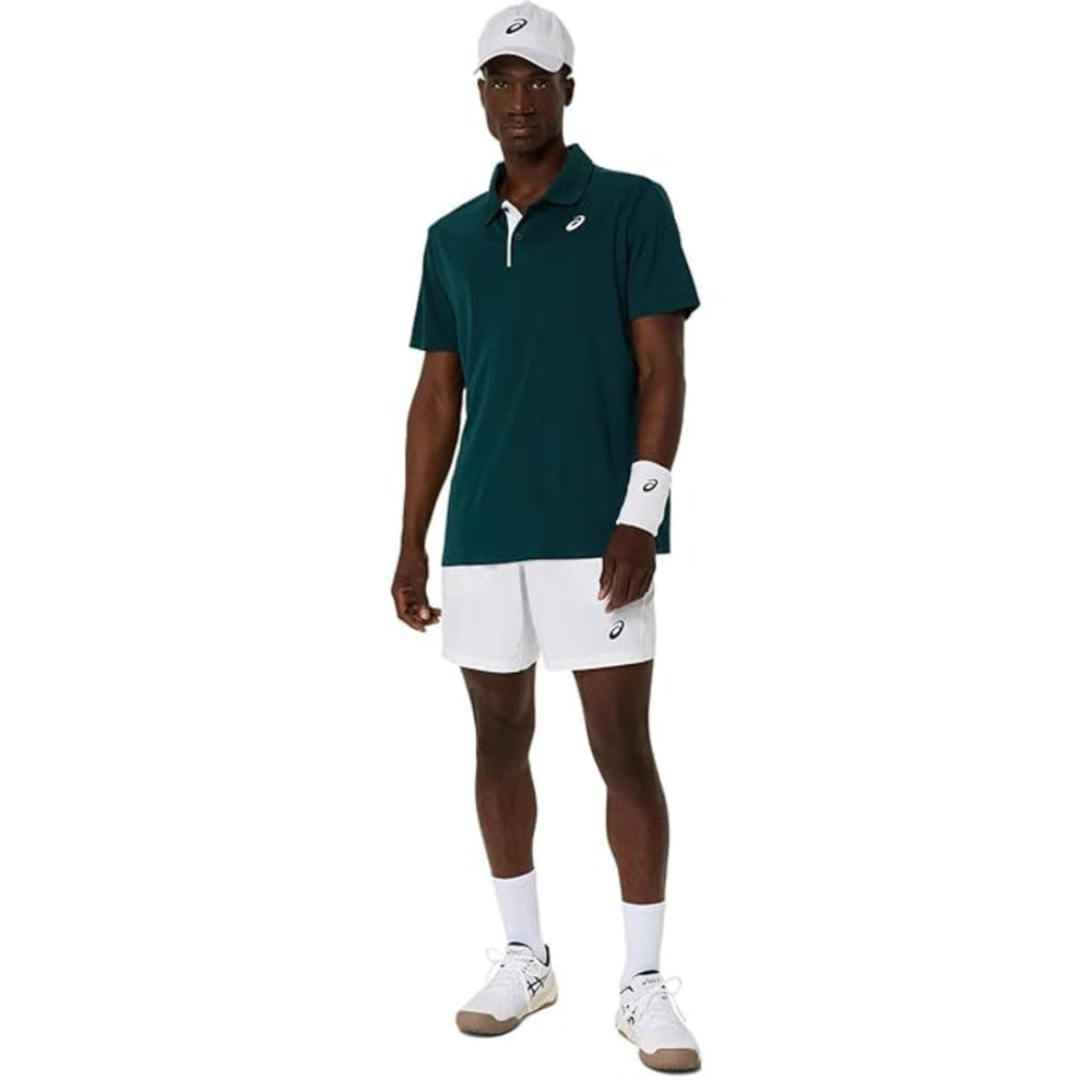 ASICS Court Polo Men T-Shirt Roundneck | Breathable & Stylish Sports Polo Tee - Best Price online Prokicksports.com
