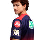 PUMA RCB Replica Jersey 2026 V-Neck T-Shirt for Men | dryCELL Sweat-Wicking Fabric with Lightweight Interlock Knit & Official Team Crest, Navy/Flame Scarlet - Best Price online Prokicksports.com