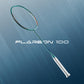 Hundred Flareon 100 Badminton Racket (Strung) | Carbon Fiber Frame | Speed Racket for Fast Swings with Full Cover | Max Tension 30 lbs
