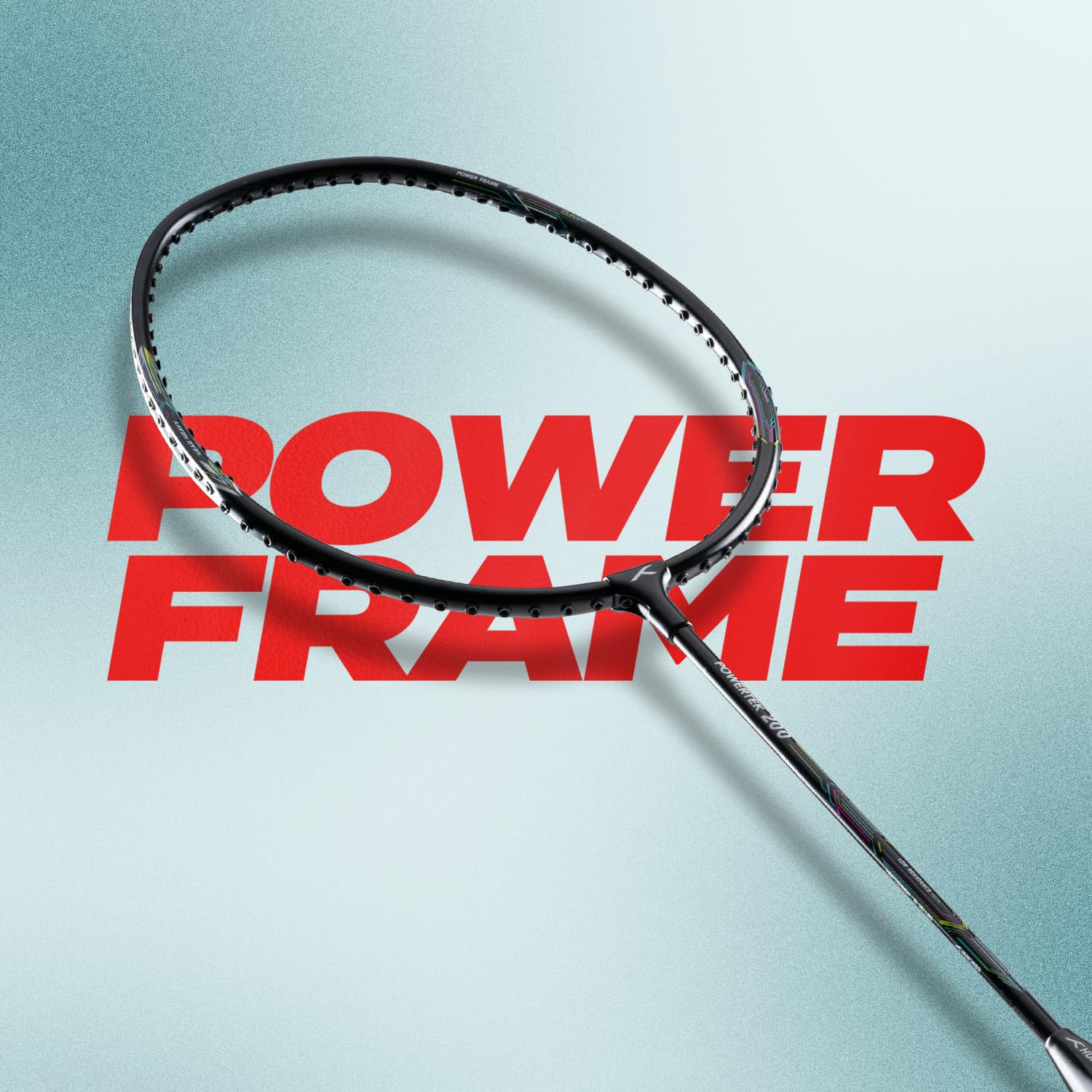 HUNDRED Powertek 200 Strung Badminton Racquet | Lightweight 95g | Head-Heavy Balance | Flexible Shaft | G5 Grip | Ideal for Intermediate Players - Best Price online Prokicksports.com
