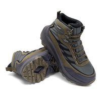 Adventra Waterproof Hiking Shoes for Men | Conquer Every Trail, Mid-Ankle Ripstop Upper, Anti-Skid Rubber Sole, EVA Cushioned Comfort, Reinforced Toe Cap, Rugged Terrain Ready