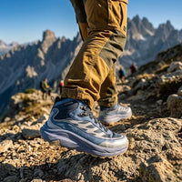 Adventra Waterproof Hiking Shoes for Men | Conquer Every Trail, Mid-Ankle Ripstop Upper, Anti-Skid Rubber Sole, EVA Cushioned Comfort, Reinforced Toe Cap, Rugged Terrain Ready