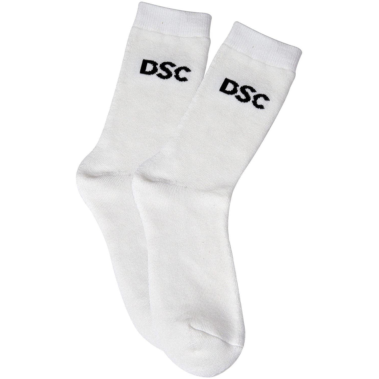 DSC Passion Cricket Socks - White/Black - Best Price online Prokicksports.com