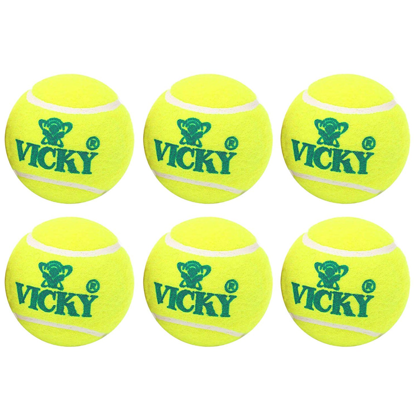 Vicky Cricket Tennis Ball, Light - Yellow - Best Price online Prokicksports.com