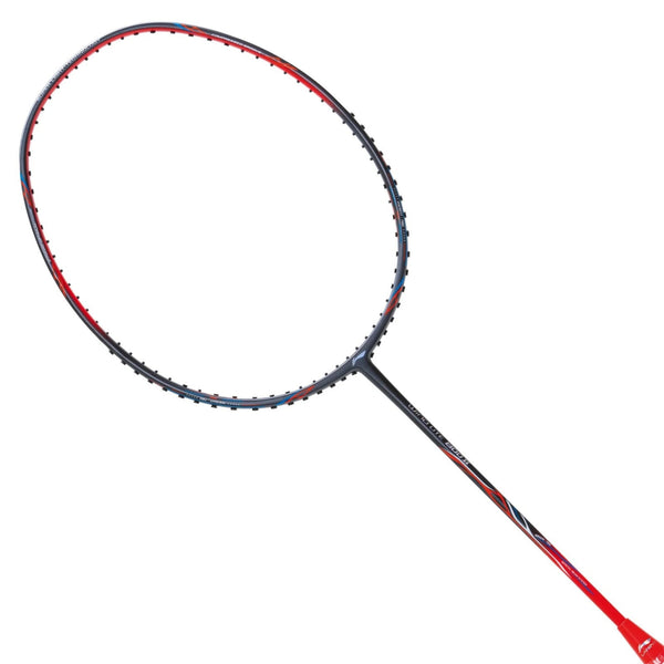 Li-Ning Wind Lite 800 II G6 Unstrung Badminton Racket Dark Grey/Red – Lightweight 78g Graphite Frame, High-Speed Racquet for Intermediate & Advanced Players