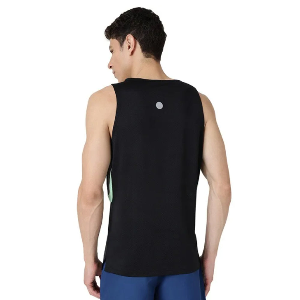 ASICS Panel Detail Sleeveless Top for Men | Sports Sleeveless T-Shirt - Best Price online Prokicksports.com