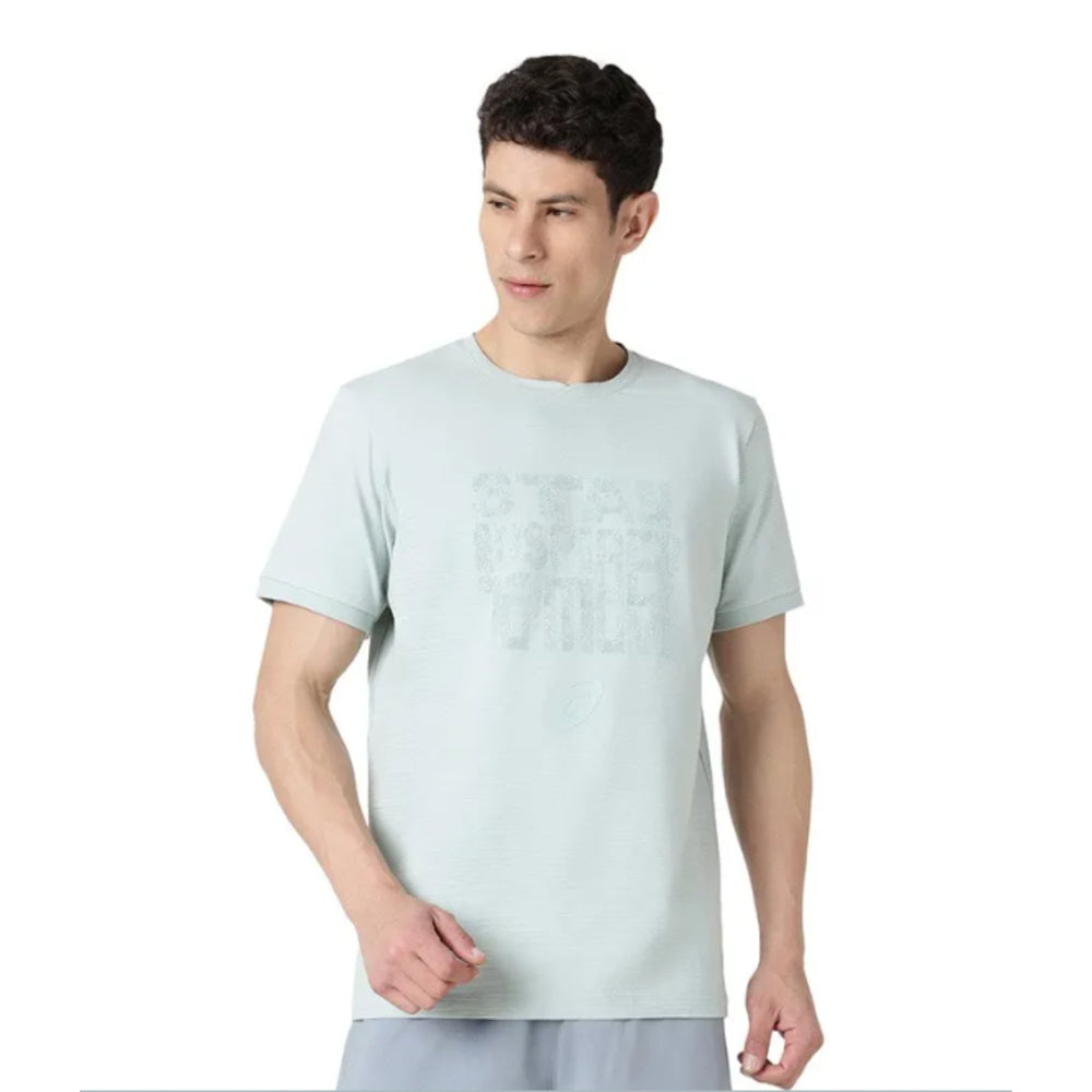 ASICS Rib Panel SS Top for Men | Round Neck Sports T-Shirt - Best Price online Prokicksports.com