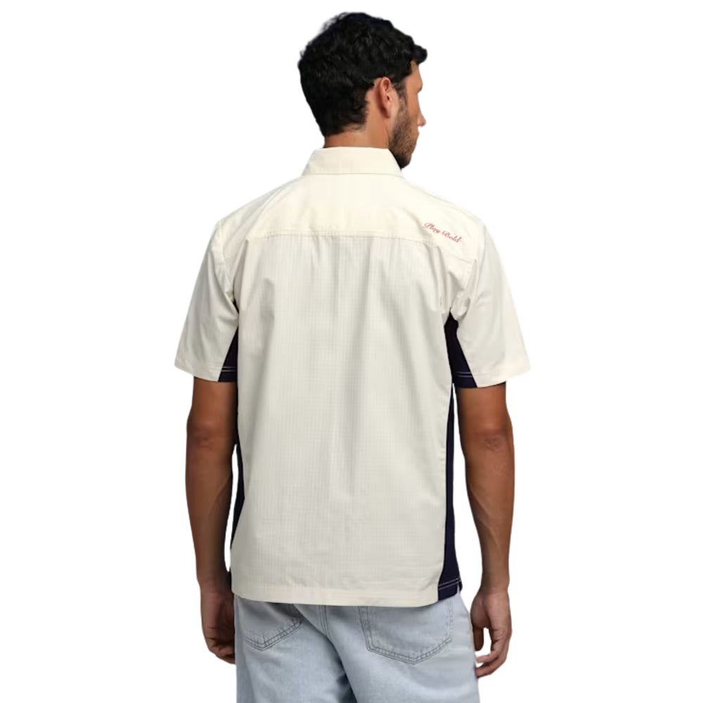 PUMA x RCB Woven Polo T-Shirt for Men | Premium Woven Fabric with Classic Collar, Button Placket & Official RCB Branding for Smart Casual Style - Best Price online Prokicksports.com