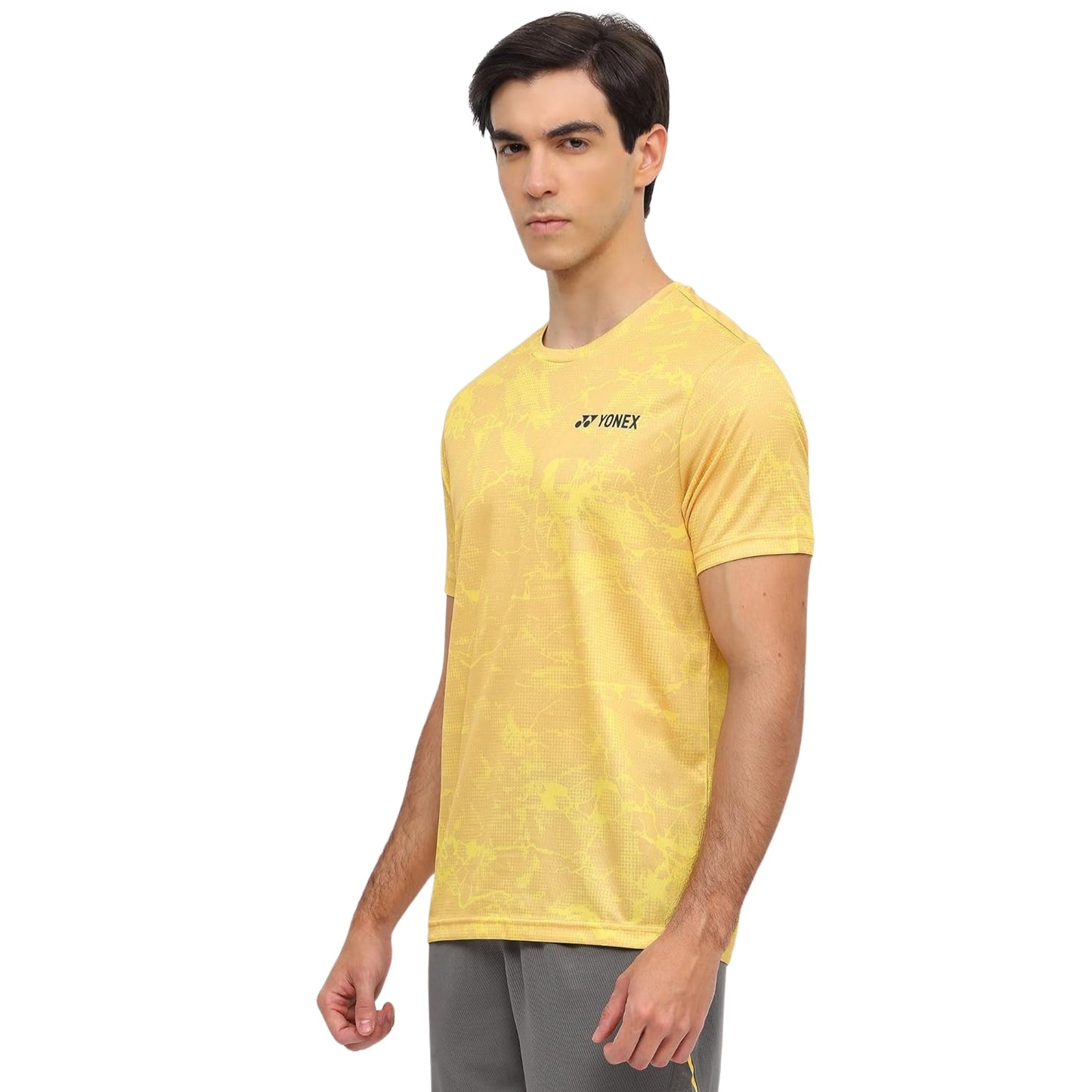 Yonex 2963 Men’s Round Neck T‑Shirt – TruDry Quick‑Dry Polyester, Lightweight & Breathable Essentia 3 Badminton/Tennis Tee - Best Price online Prokicksports.com