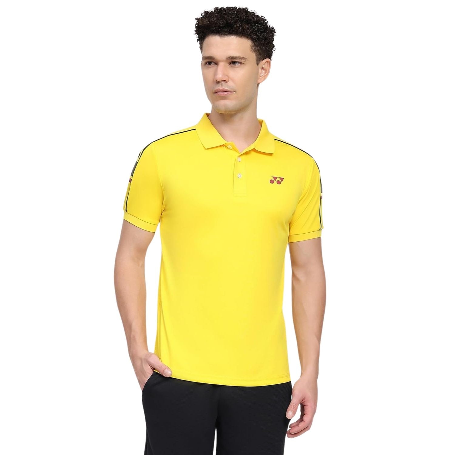 Yonex 2735 Easy4 Men's Polo T-Shirt | Quick Dry TruDry Technology, Breathable Fleecy Polyester | Sporty Polo Collar for Badminton, Tennis, Gym & Multi-Sport - Best Price online Prokicksports.com