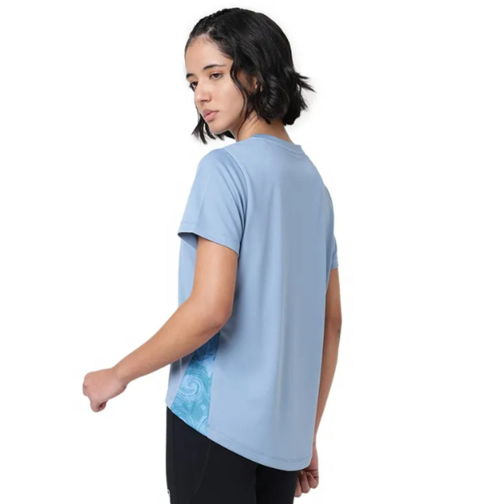 ASICS High Low AOP SS Top for Women | Round Neck Sports T-Shirt - Best Price online Prokicksports.com
