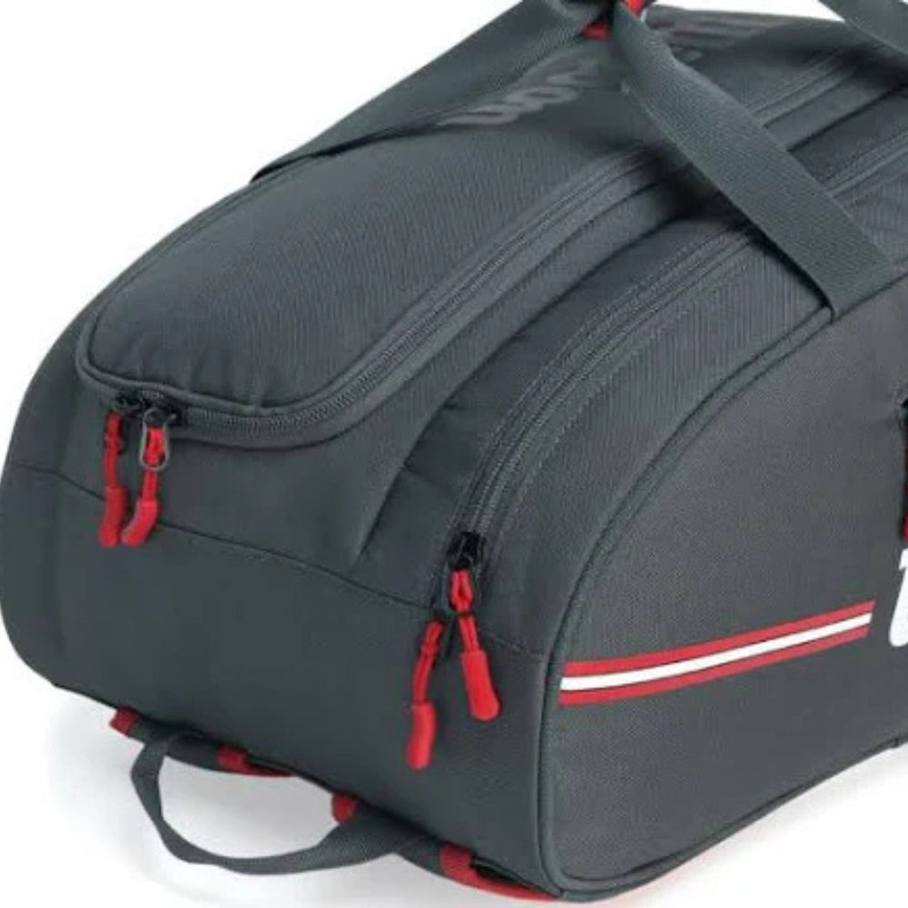 Wilson Padel Team Padel Bag – WR8908701001 - Black | Lightweight & Durable Sports Bag for Padel or Tennis Players | Spacious, Stylish & Functional Design - Best Price online Prokicksports.com