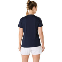 ASICS Women Court Tennis Graphic Tee | Lightweight Breathable Polyester T-Shirt with Moisture-Wicking Comfort & Tennis-Inspired Graphic Design - Best Price online Prokicksports.com