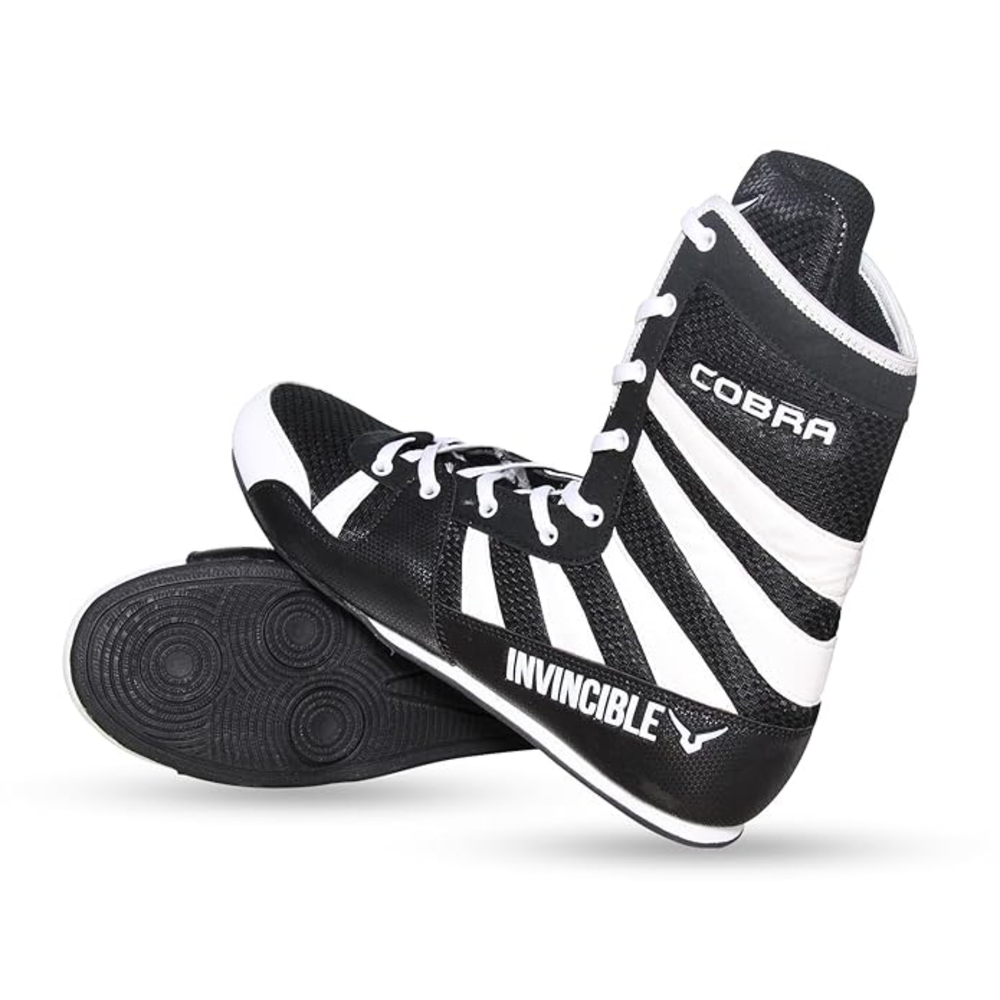 Invincible Cobra Boxing Shoes | Lightweight High-Top Design | Superior Grip & Ankle Support | Professional Boxing Footwear - Best Price online Prokicksports.com