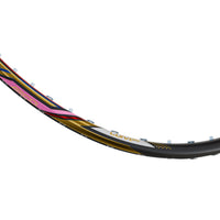 Hundred Nitrix Pro Unstrung Badminton Racquet – Black/Gold | Pro-Level Head-Heavy Power with M46X Carbon Fibre & Slim Shaft - Best Price online Prokicksports.com
