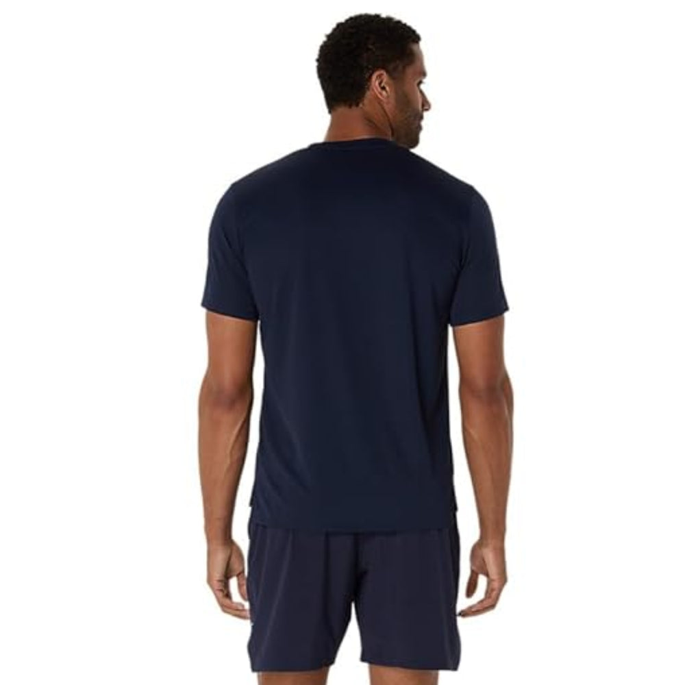 ASICS Hex Graphic Tee Men T-Shirt Roundneck | Breathable Printed Sports Tee for Training & Casual Wear - Best Price online Prokicksports.com